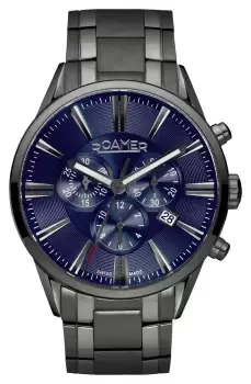 Image of Roamer 508837 44 45 50 Superior Chrono Blue Dial Watch