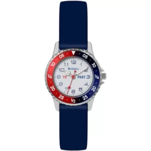 Image of Tikkers Quartz White Dial Blue Silicone Strap Boys Watch ATK1040