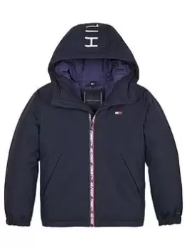 Image of Tommy Hilfiger Boys Essential Padded Jacket - Navy, Size Age: 7 Years