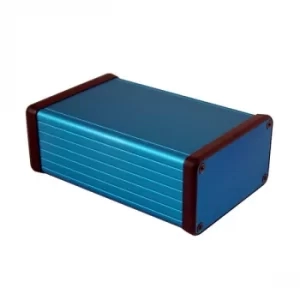 Image of Hammond 1455K1201BU Extruded Aluminium Enclosure 122 x 78 x 43mm Blue