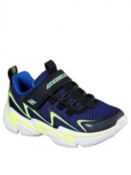 Image of Skechers Boys Wavetronic, Black/Navy, Size 13 Younger
