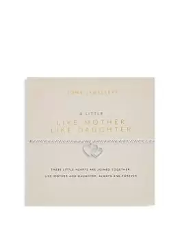 Image of Joma Jewellery Mother's Day - A Little... "Like Mother Like Daughter" Silver Bracelet - 17.5cm Stretch, Silver, Women