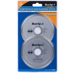 Image of BlueSpot 19548 2 Piece Continuous Rim 115mm (4.5") Diamond Discs