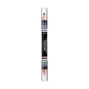 Image of Lottie London Arch Rival - Brow Pencil and Highlight Duo Dark Brown