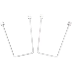 Image of 150MM Flexible Bookends Pair Twin Slot Shelving