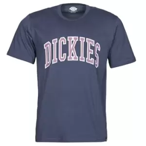 Image of Dickies AITKIN mens T shirt in Blue. Sizes available:S,M,L,XL