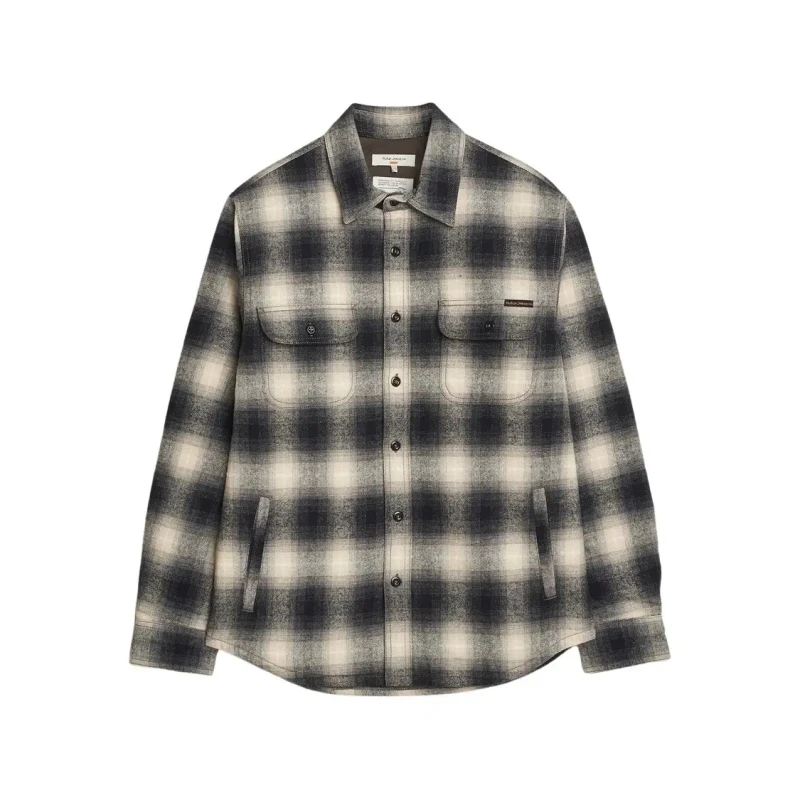 Image of Nudie Jeans Overshirt Nudie Jeans Noir Unisex M