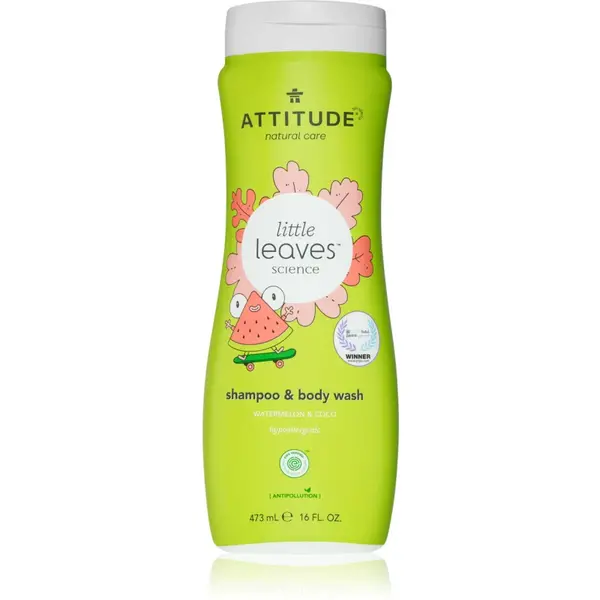 Image of Attitude Little Leaves Watermelon & Coco Body Wash & Shampoo 473 ml
