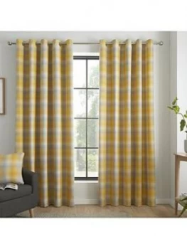 Image of Curtina Lincoln Eyelet Curtains 66X90