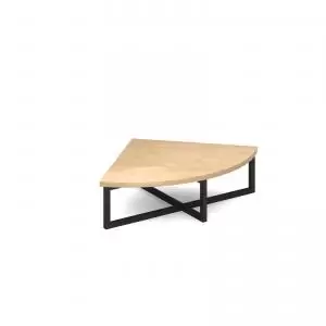 Image of Nera corner unit table 700mm x 700mm with Black frame