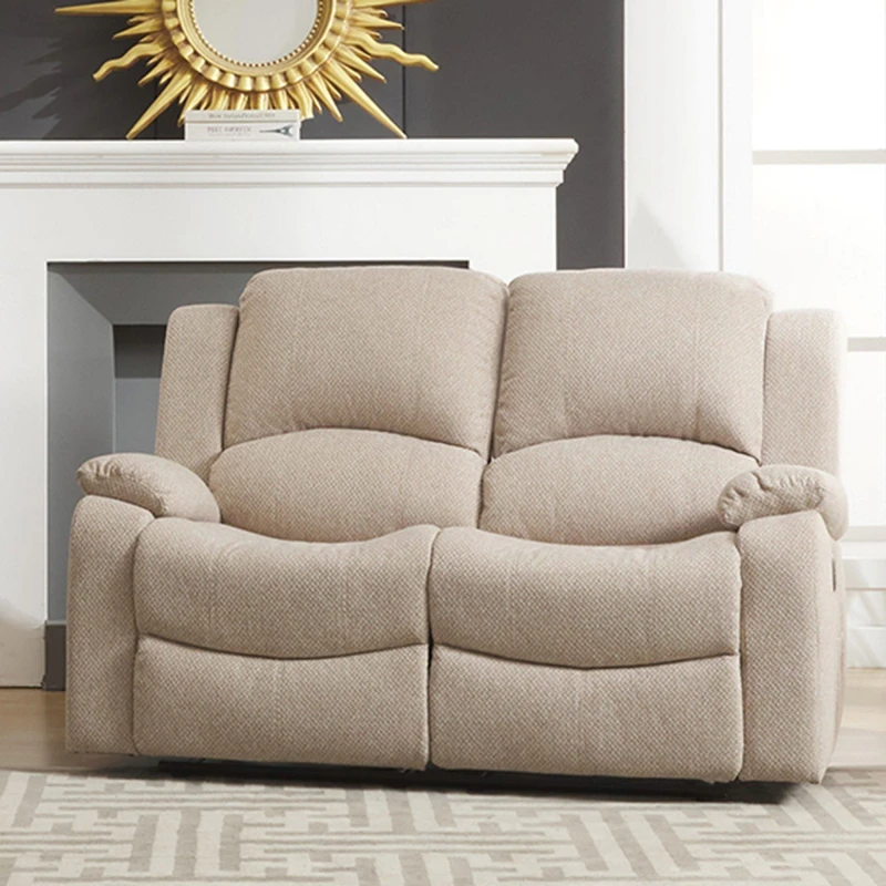 Image of Artemis Home Marldon 2 Seat Electric Reclining Sofa in Beige Beige Unisex
