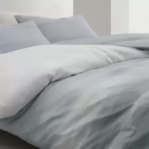 Image of Himeya Silver Lining Double Duvet Cover, Dawn Blue