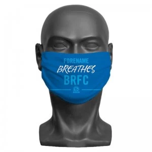 Image of Personalised Breathes Blackburn Rovers FC Face Mask