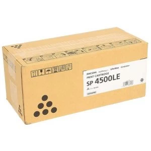 Image of Ricoh 407323 Black Laser Toner Ink Cartridge (SP 4500LE)