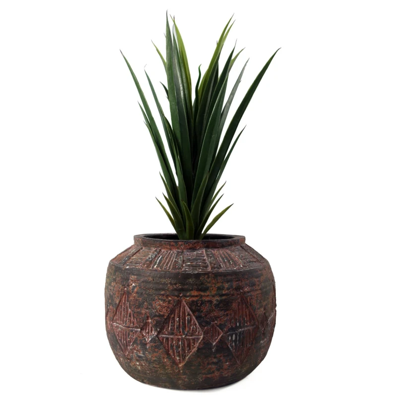 Image of Leaf Design 27cm x 36cm Aztec Diamond Large Planter