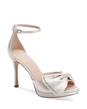 Image of kate spade new york Womens Bridal Bow Strappy High-Heel Sandals