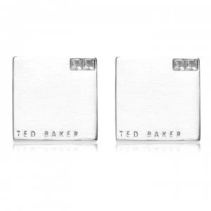 Image of Ted Baker Cornered Cufflinks - CLEAR