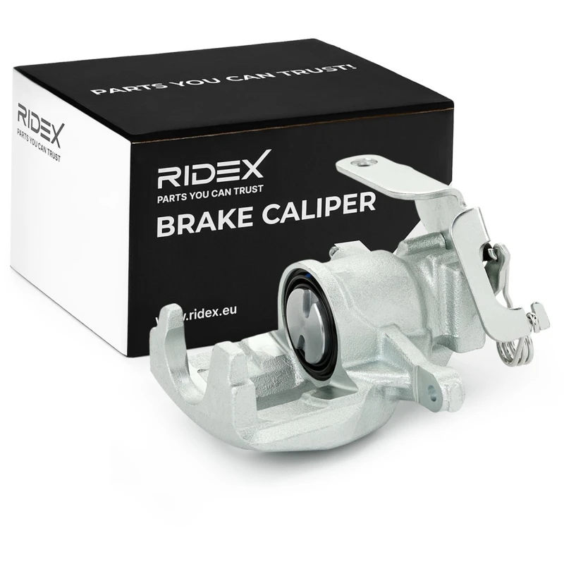Image of RIDEX 78B0415 Brake caliper Rear Axle, without holder Cast Iron Brake Caliper (78)