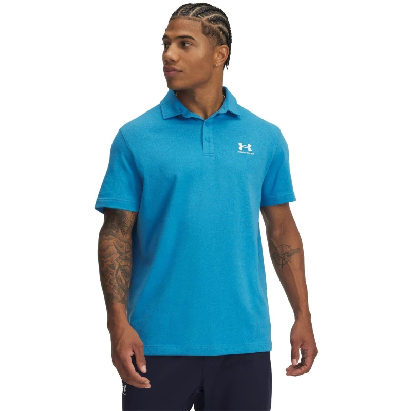 Image of Under Armour Icon Short-Sleeve Performance Polo Shirt Blue male XS