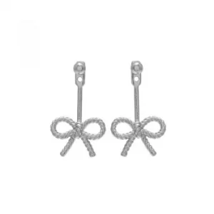 Image of Ladies Olivia Burton Sterling Silver Vintage Bow Jacket Earrings