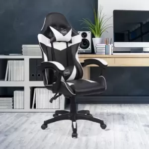 Image of Neo White Sport Racing Gaming Office Chair