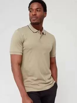 Image of BOSS Penrose 38 Slim Fit Polo Shirt - Light Green , Light Green Size M Men