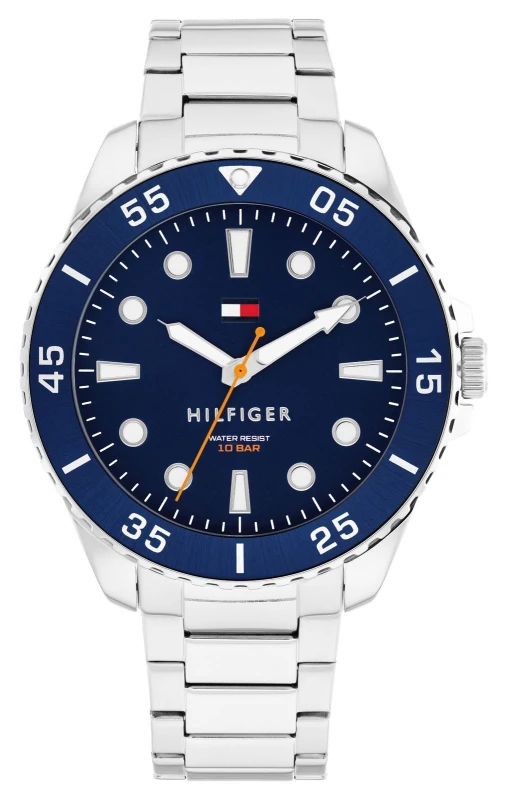 Image of Tommy Hilfiger 1792202 Oceanic Diver (42mm) Blue Dial / Watch