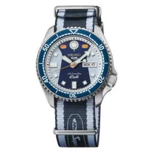 Image of Seiko 5 Sports x Honda Super Cub III Automatic Blue Dial Blue NATO Strap Mens Watch SRPK37K1
