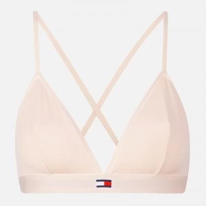 Image of Tommy Hilfiger Womens Triangle Bra - Pale Blush - XS