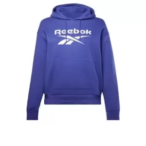 Image of Reebok Identity Logo Fleece Hoodie (Plus Size) Wom - Purple