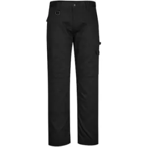 Image of Portwest Mens Super Work Trousers (44R) (Black) - Black