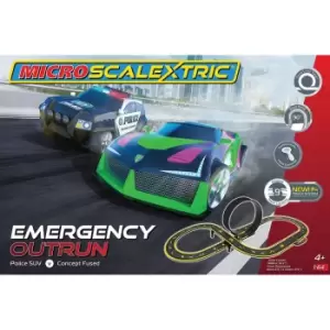 Image of Micro Scalextric Emergency Outrun Race Set, Multi