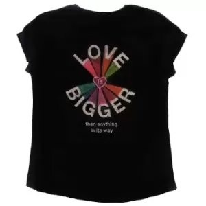 Image of U2 - Love Is Bigger Ladies X-Large Babydoll T-Shirt - Black