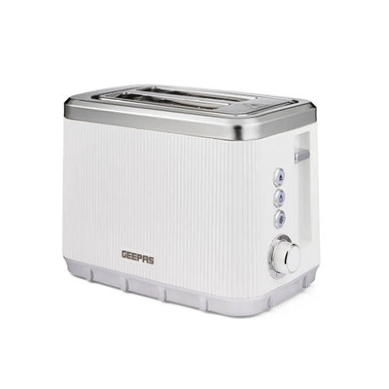 Image of Geepas Arcus 2 Slice Toaster 7 Browning Levels Cancel Defrost Reheat, White