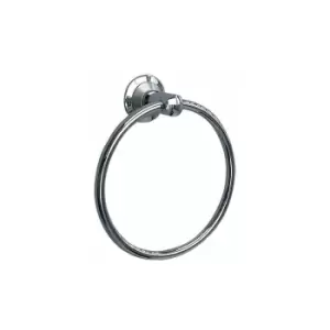 Image of Miller Metro Chrome Finish Towel Ring - Chrome/Satin Chrome - 6305C-S - Chrome