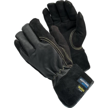 Image of 32 Tegera Black Kevlar Gloves - Size 11
