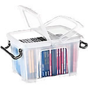 Image of Strata Smart Plastic Storage Box 170 H x 225 W x 300 D mm 6 L