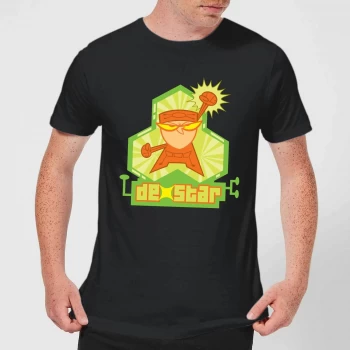 Image of Dexters Lab DexStar Hero Mens T-Shirt - Black - 5XL