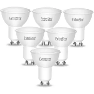 Image of ExtraStar GU10 7W LED Light bulb Warm White, 3000K (Pack of 6)