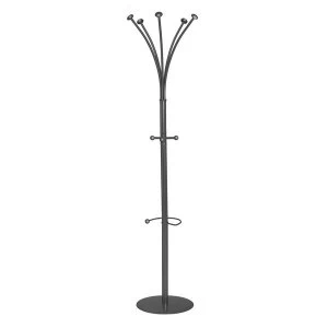 Image of Style Hat and Coat Stand Tubular Steel with Umbrella Holder and 8 Pegs