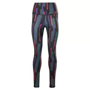 Image of Reebok MYT Allover Print Leggings Womens - Semi Proud Pink