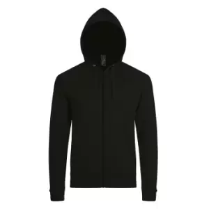 Image of SOLS Mens Stone Zip Up Plain Hoodie (M) (Black)
