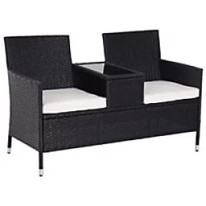 Image of Outsunny Rattan Chair 841-149BK Black