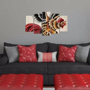 Image of 5MX-146 Multicolor Decorative MDF Painting (5 Pieces)