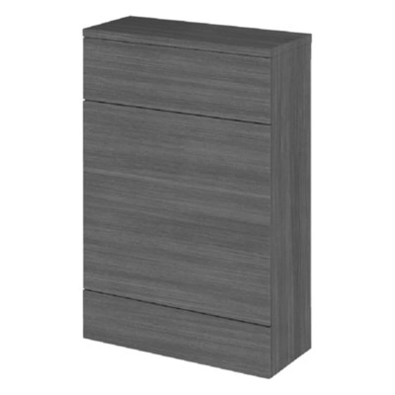 Image of Hudson Reed Fusion 600mm Compact Wc Unit & Top - Anthracite Gloss
