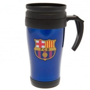 Image of FC Barcelona Blue Handled Travel Mug