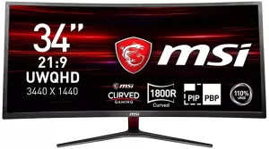 Image of MSI Optix 34" MAG341CQ QHD Ultra Wide Curved LED Gaming Monitor