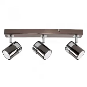Image of Rosie 3-Way Spotlight Bar in Black Chrome