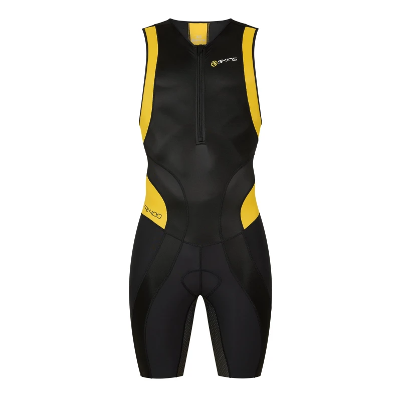 Image of Skins Tri 400 Skinsuit Mens Black male X Small