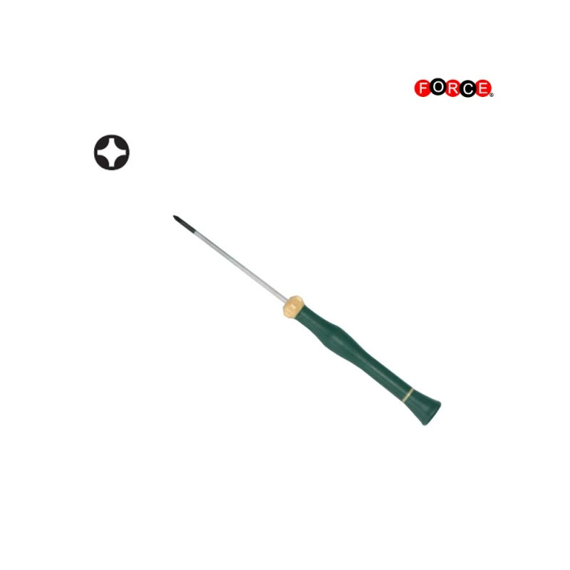 Image of FORCE 731040000 Screwdriver Length: 120mm, Phillips-head (PH) Tool Steel, Chrome Vanadium Steel Screwdriver (4694)